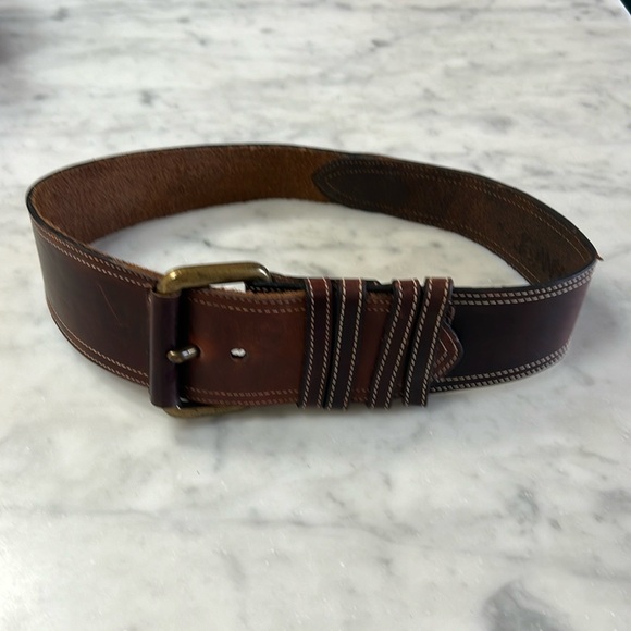 Joan & David Genuine Leather Wide Belt SZ BEAUTIFUL! - Picture 2 of 12